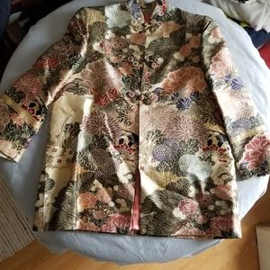 Holiday brocade jacket. Lined
